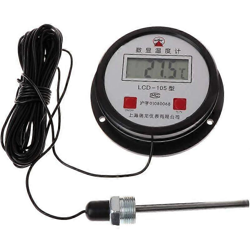 Industrial high temperature digital thermometer with 10 m probe