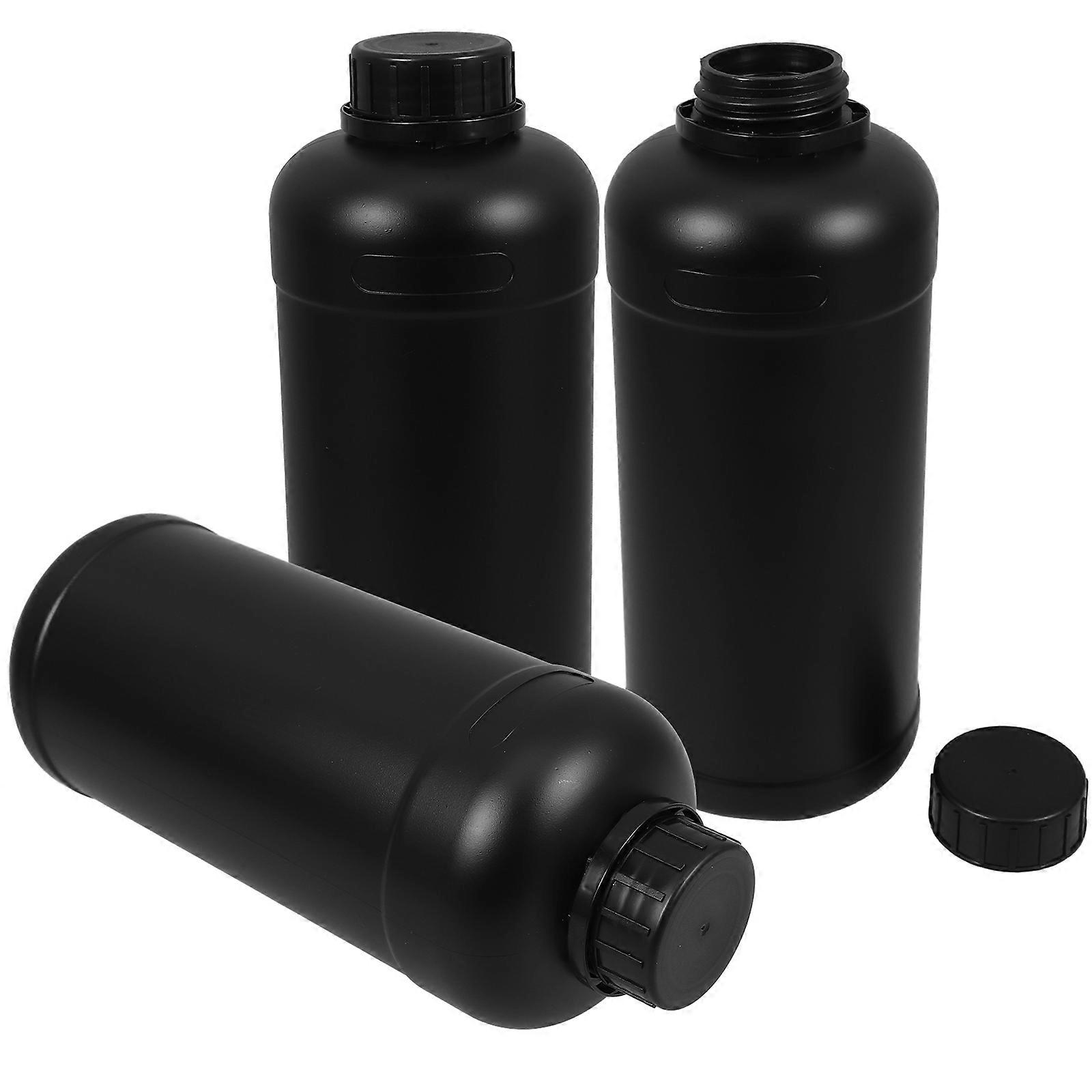 Empty Bottles Reagent Bottles for Chemical Storage 3Pcs with Cap