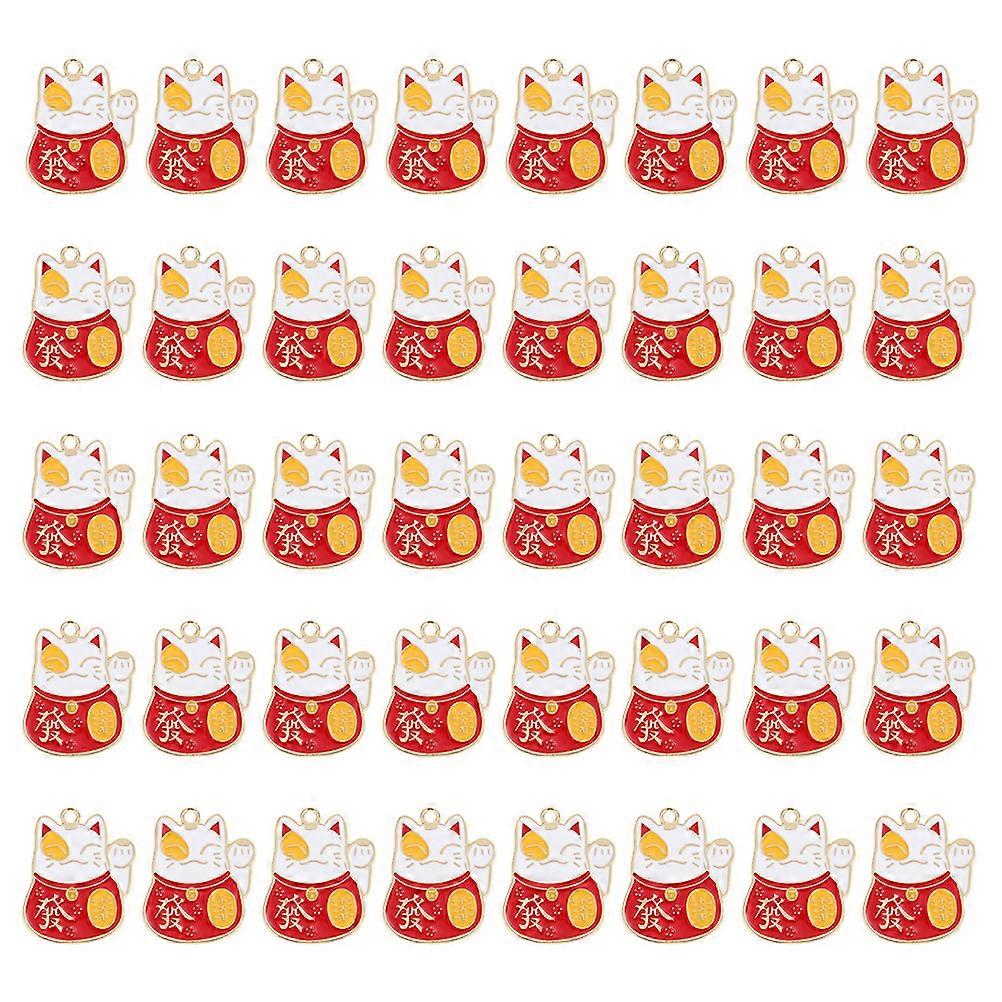 Cat Pending Charm Diy Shaped Diy Projects Assorted Color Alloy for 40Pcs