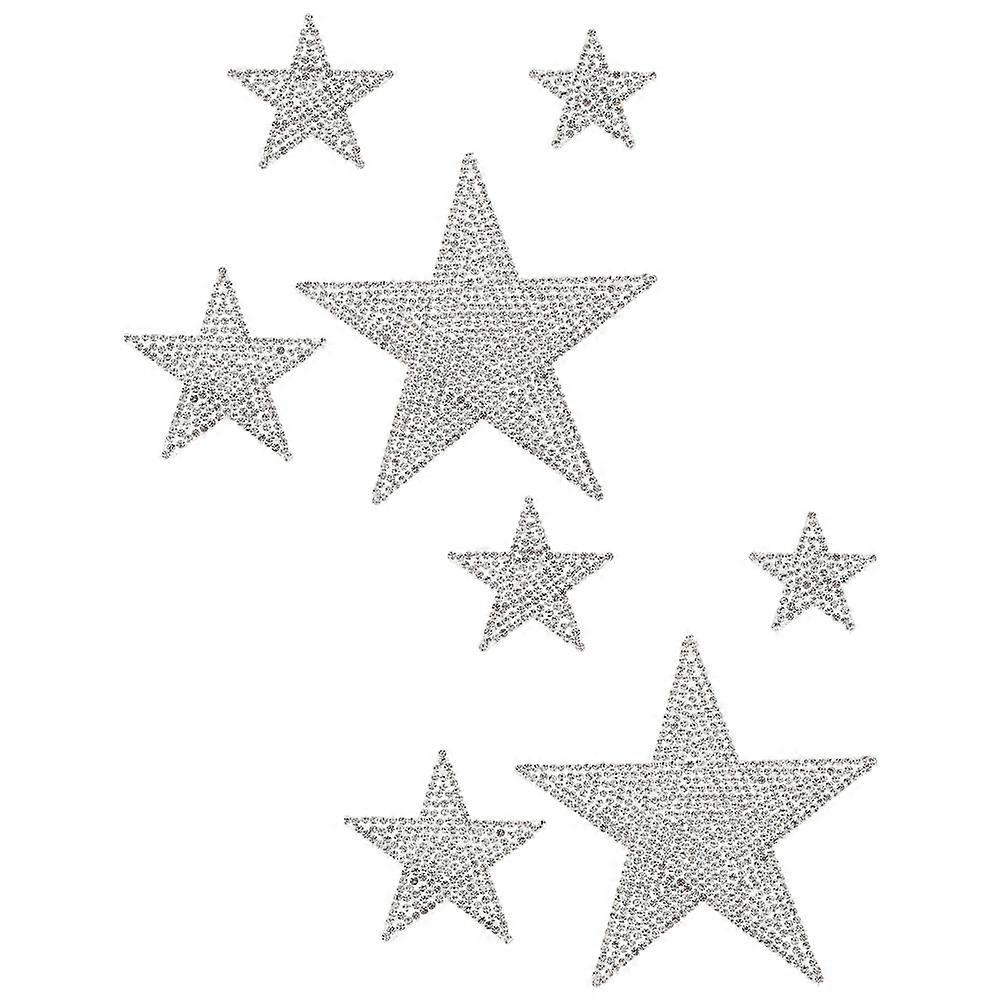 Rhinestone Car Decoration Stickers For Vehicles And Trucks In Elegant Look Silver Color With Strong Adhesion 2 Sets