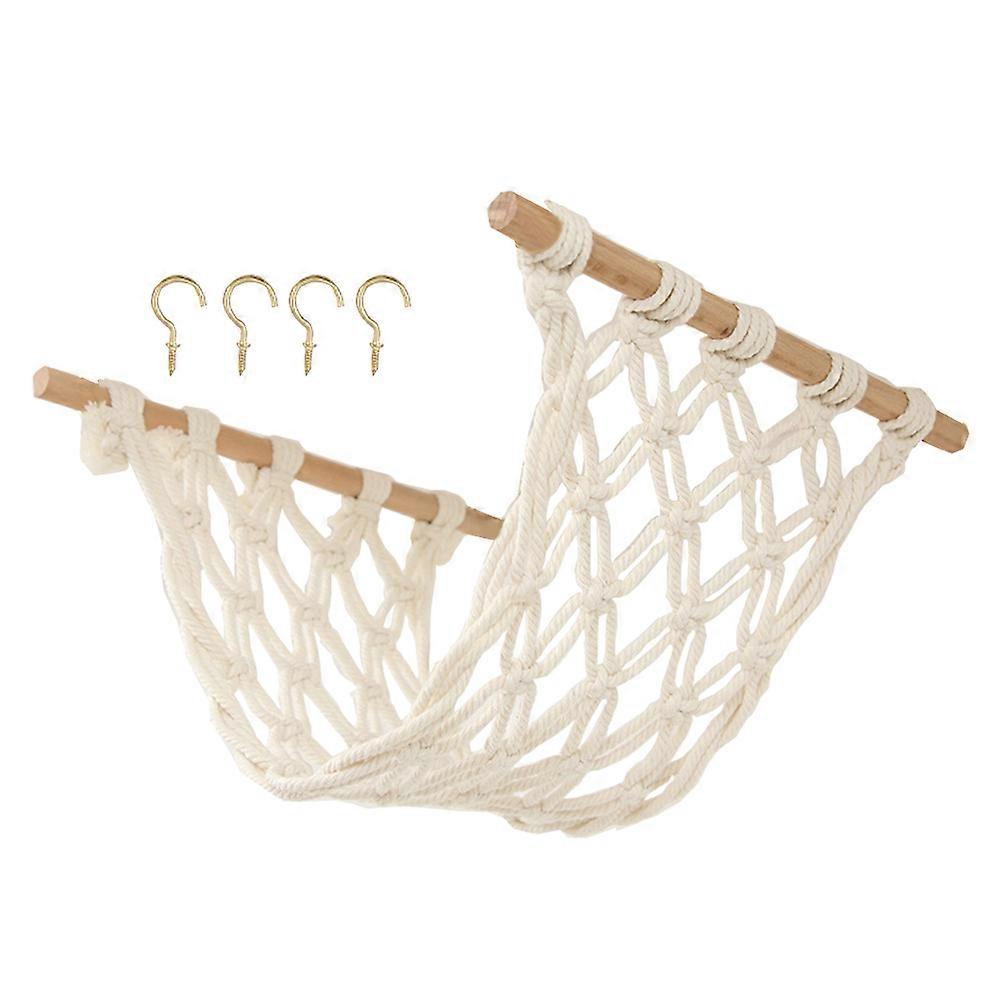 White Fruit Hammock Macrame Hammock Hanging 3Pcs for Kitchen Storage
