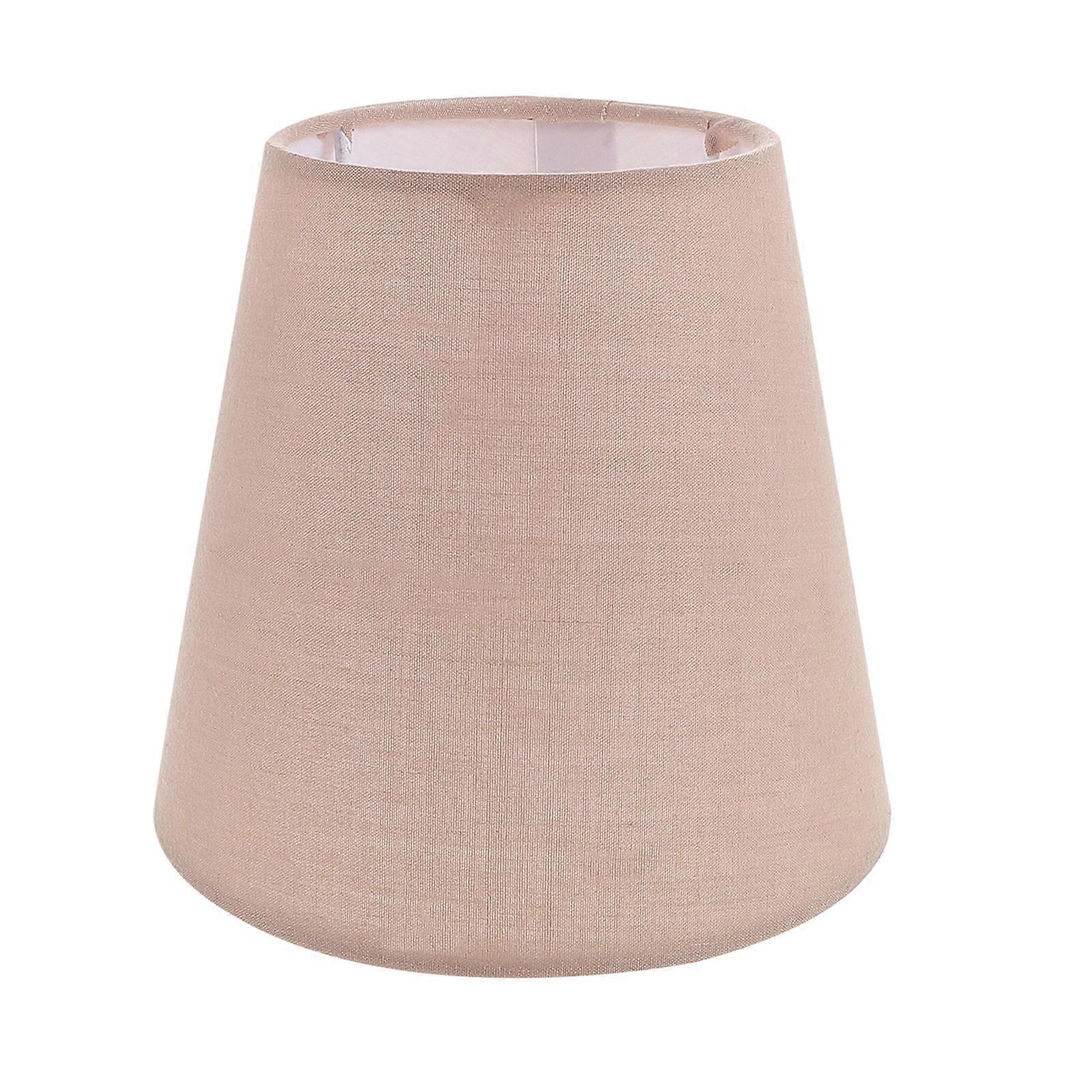 Chic Round Fabric Lamp Shade Cover For Table And Floor Light In Khaki Color 1Set
