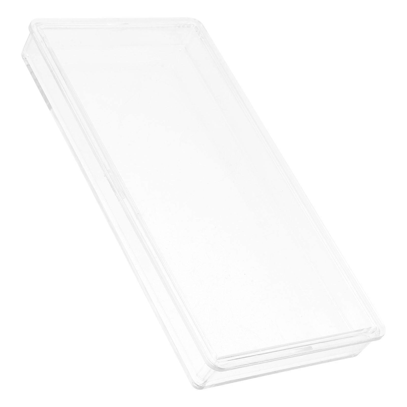 Plastic Banknote Holder for Storage 2Pcs Transparent ABS Paper Money Protector
