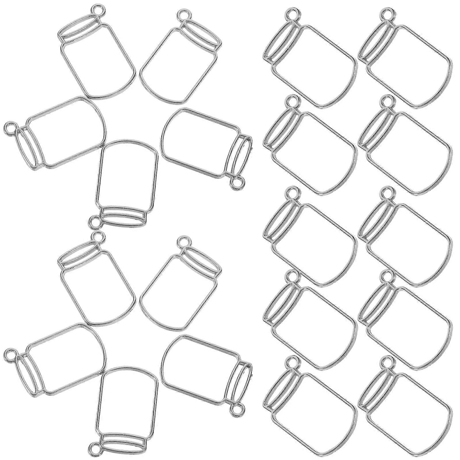 250 Pcs Alloy Photo Frame Bezel Pendants For Jewelry Making Crafted For Bracelets Necklaces Anklets And Keychains