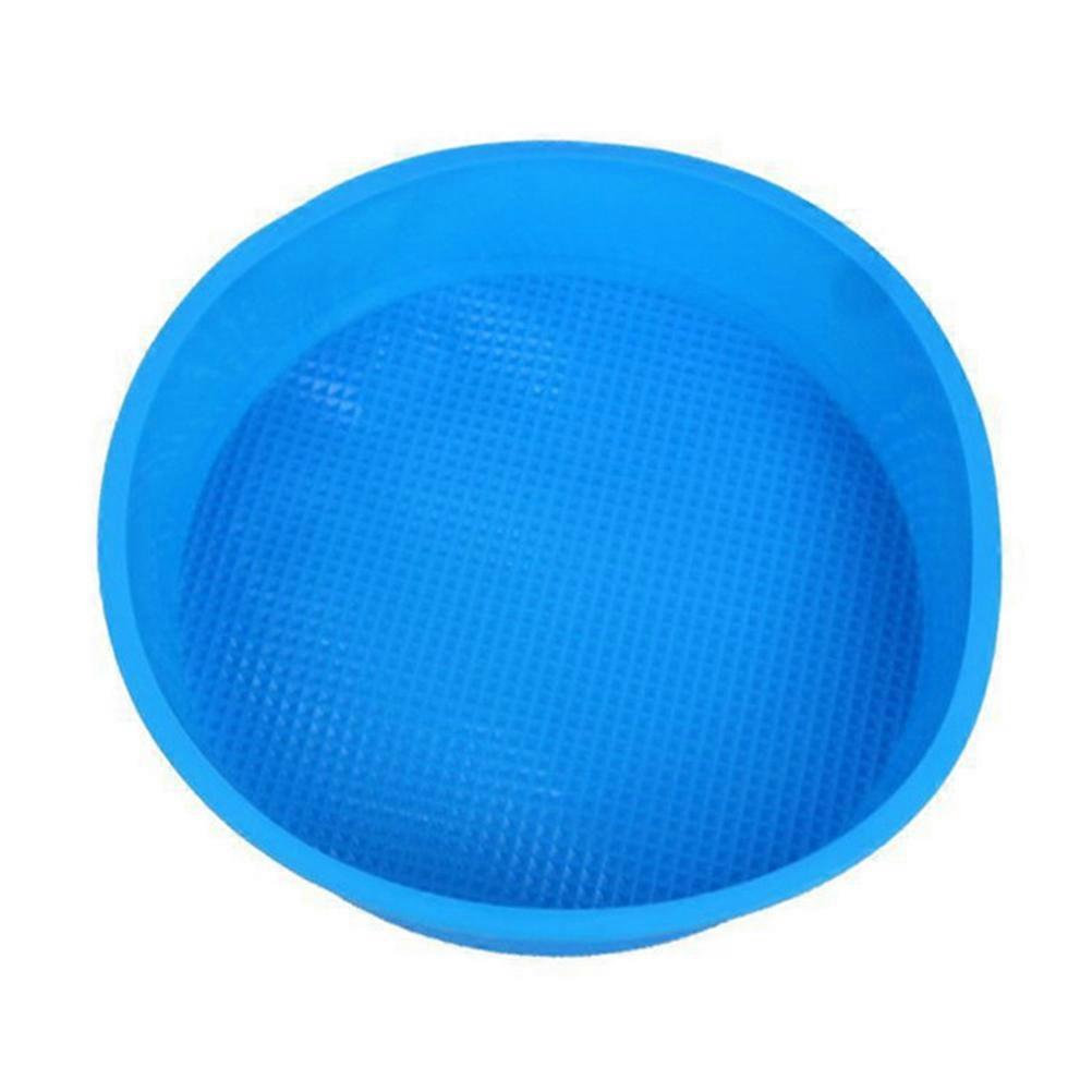 Silicone Cake Mold Round for Cake Baking 3Pcs Blue Non Stick Baking Pan