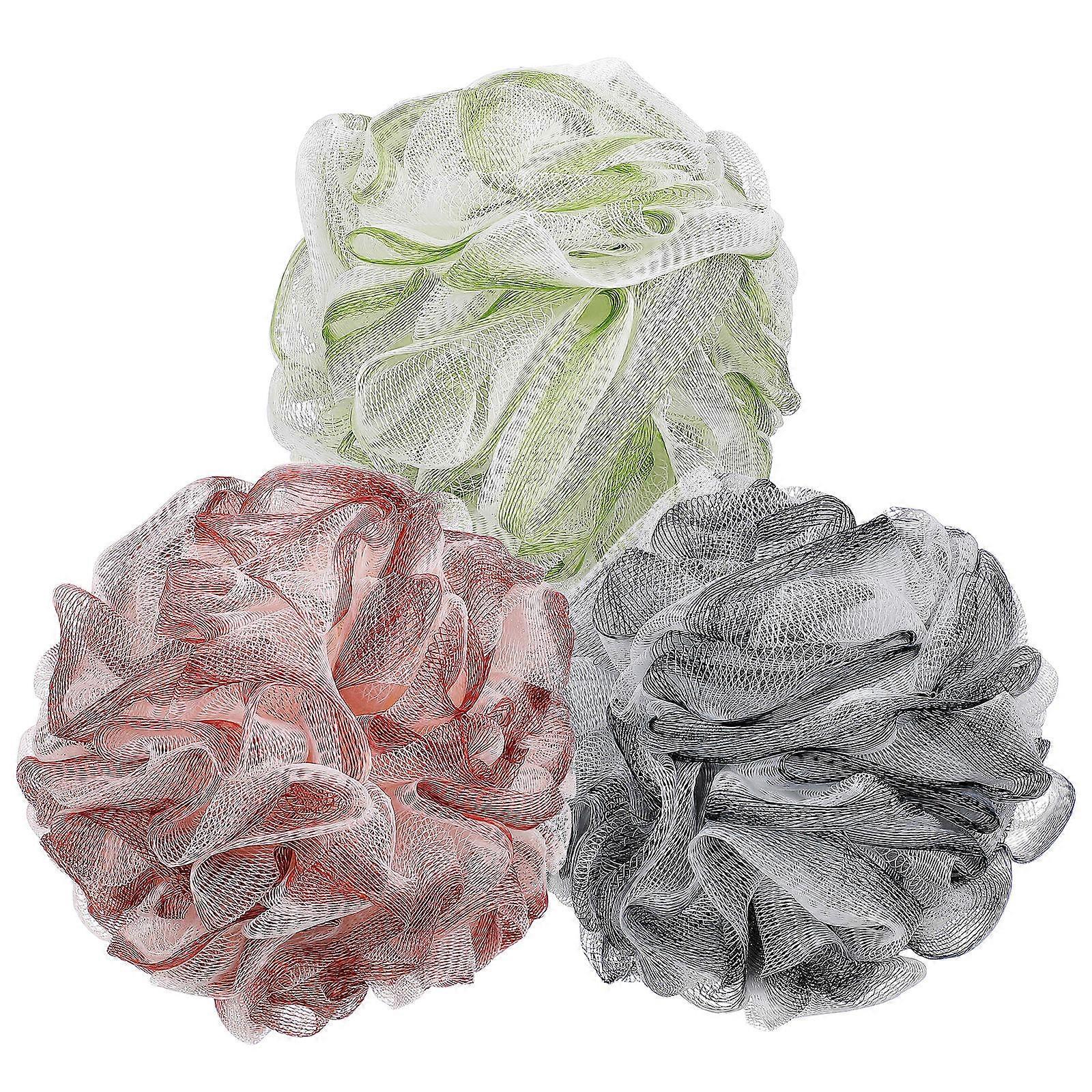 Bath Loofahs Body Sponge Brushes for Shower Use 12Pcs Multi Color