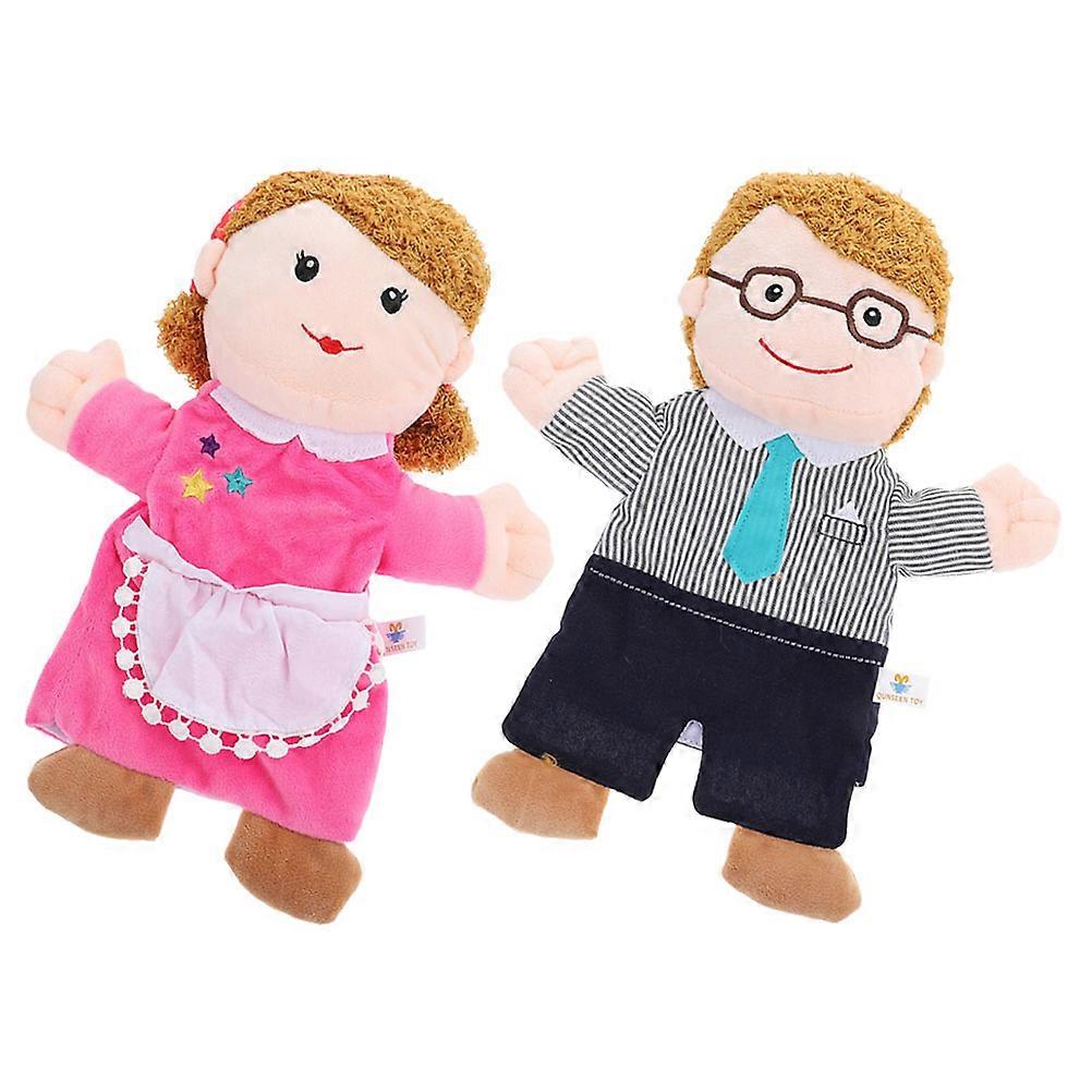 Hand Puppets for Kids Family Puppet Set 4Pcs Storytelling Toy Assorted Color