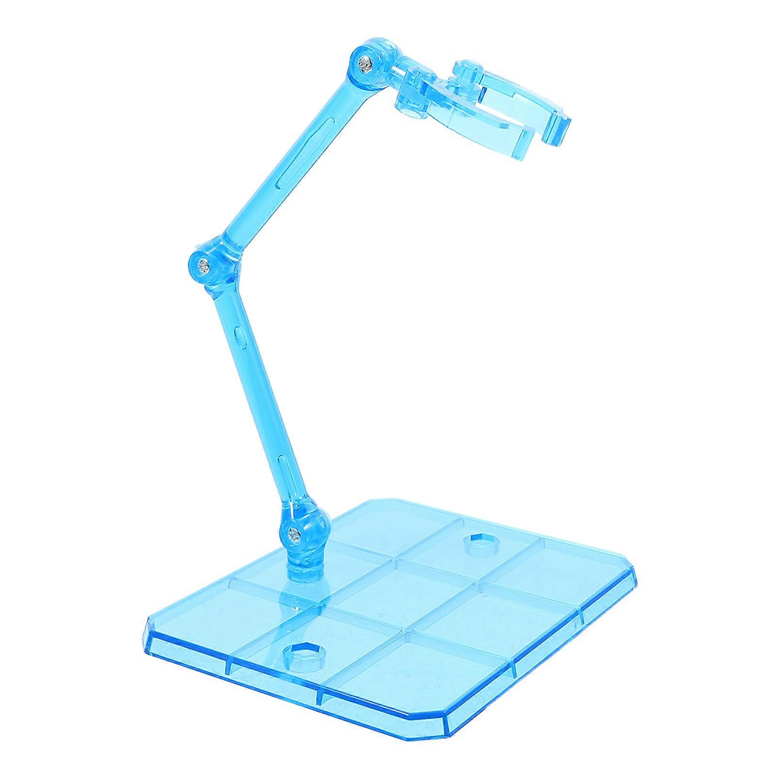 8Pcs Action Figure Stand Plastic Holder for Anime Models Display Blue