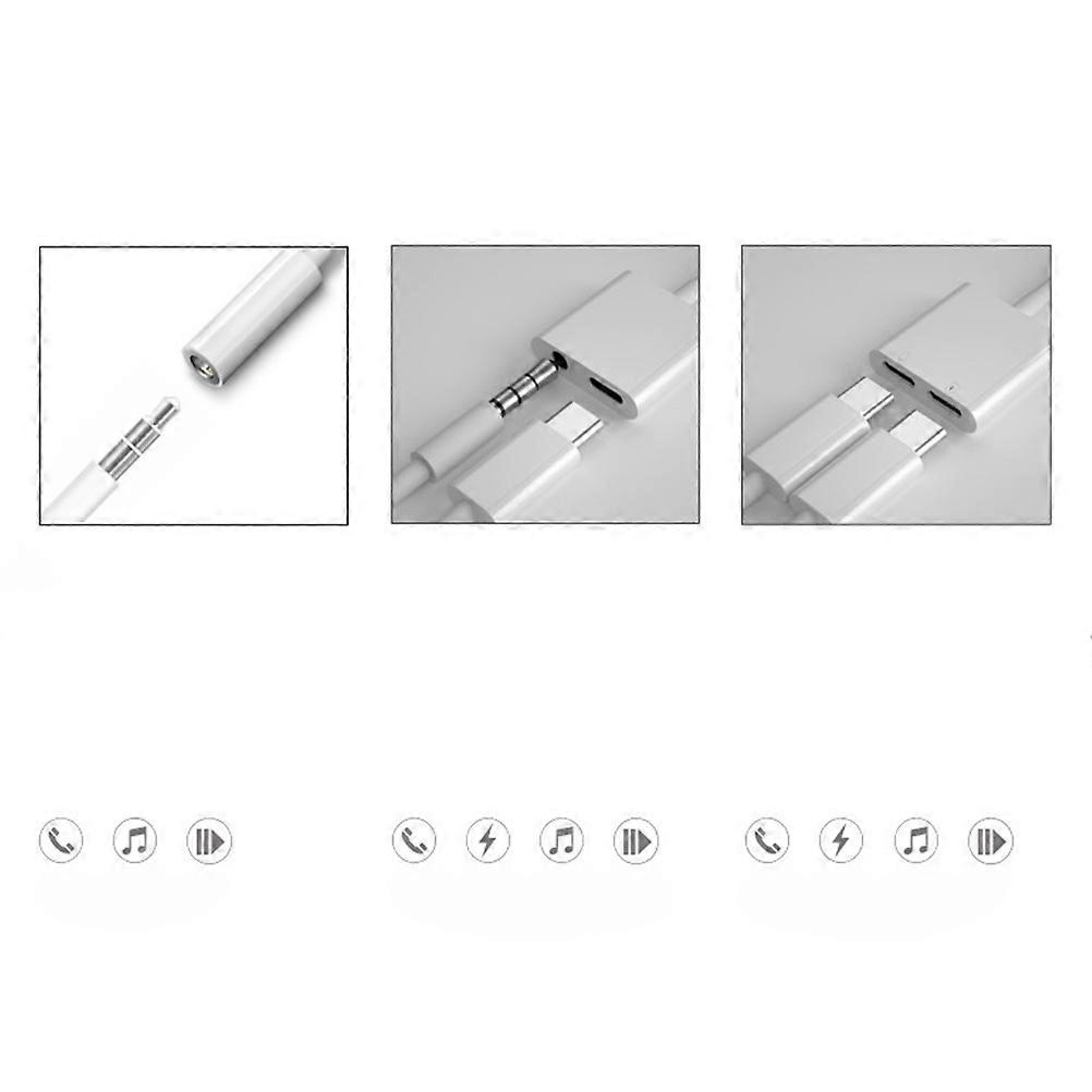 Type-C USB Adapter for Transferring Music Use with 2 in 1 Function