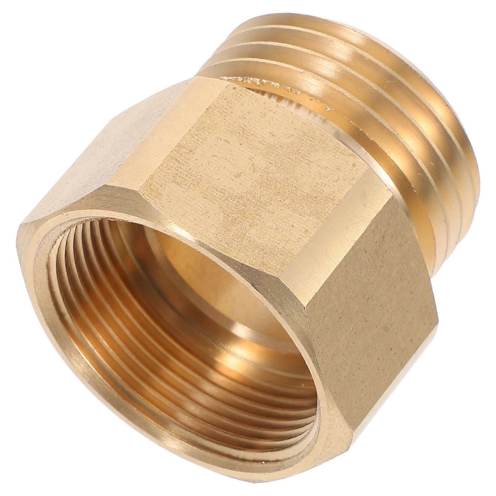 Brass Hose Fitting Adapter for Garden Use Converts Fine Thread 4Pcs