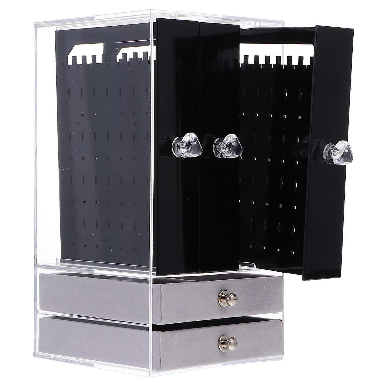 Jewelry Stand Holder Displaying Rack Jewelry Storage Rectangular Transparency 1Set