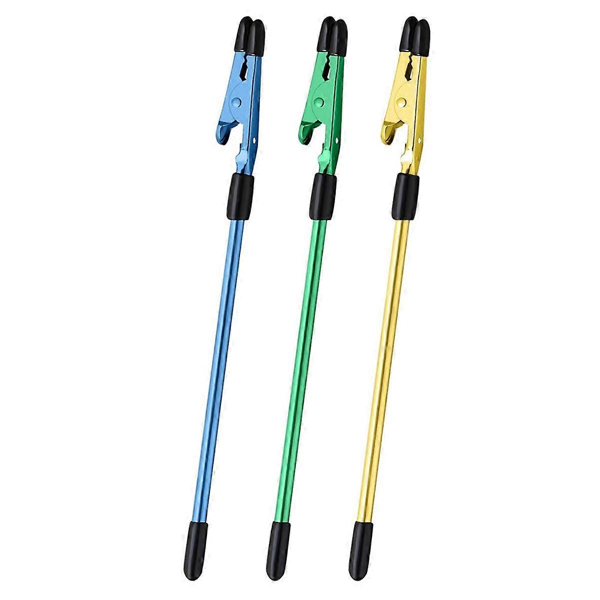 3Pcs Bracelet Helper Tool - Fastener Tool, Gold+Blue+Green