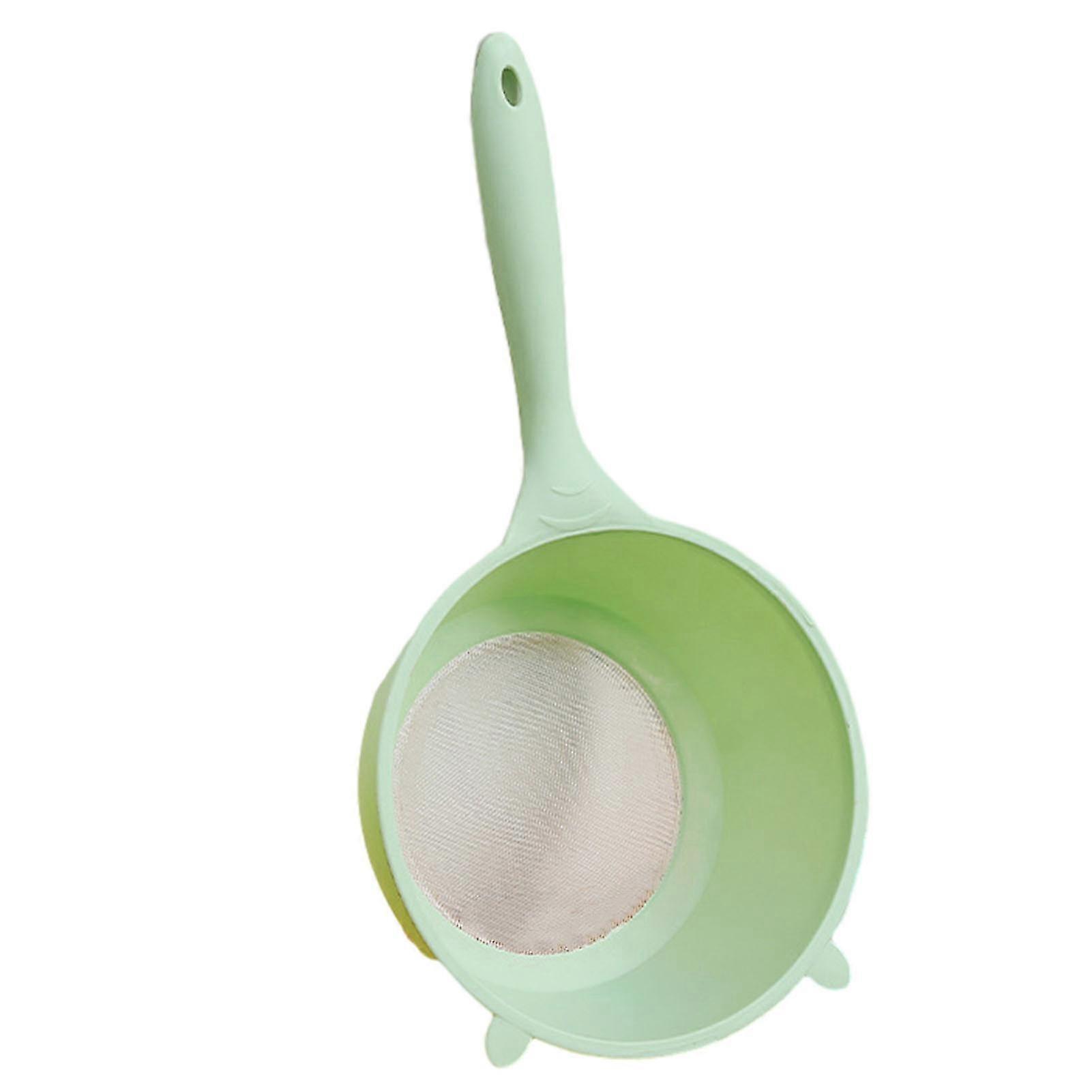 Multipurpose Rice Washing Spoon Hangable Space-saving Colander for Kitchen