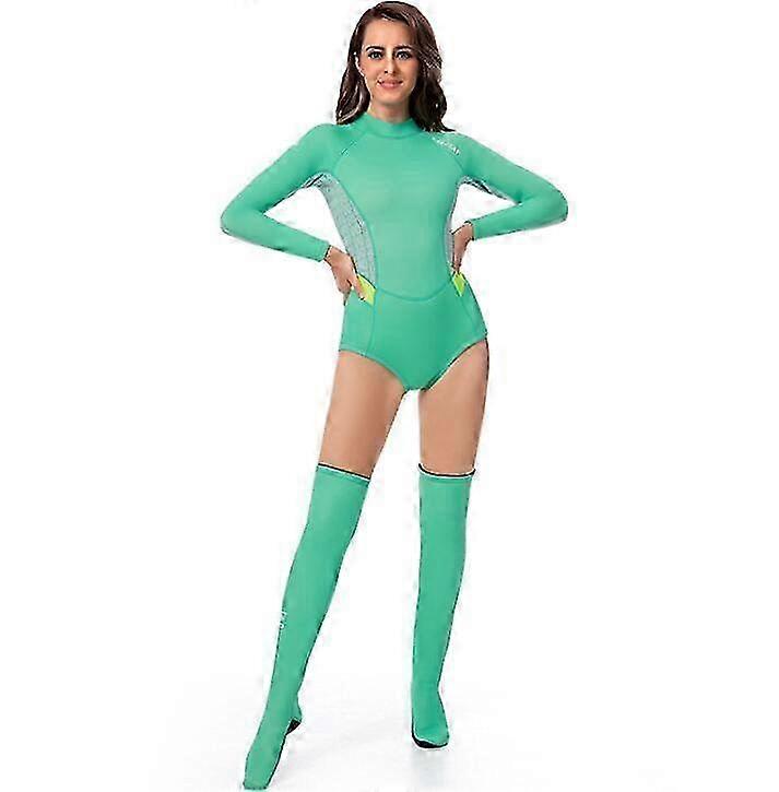 2025 Women's One-piece Long Sleeve Short Wetsuit With Long Socks