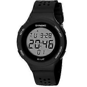 SYNOKE 67866 Waterproof LED Sports Watch with Breathable Silicone Strap for Swimming