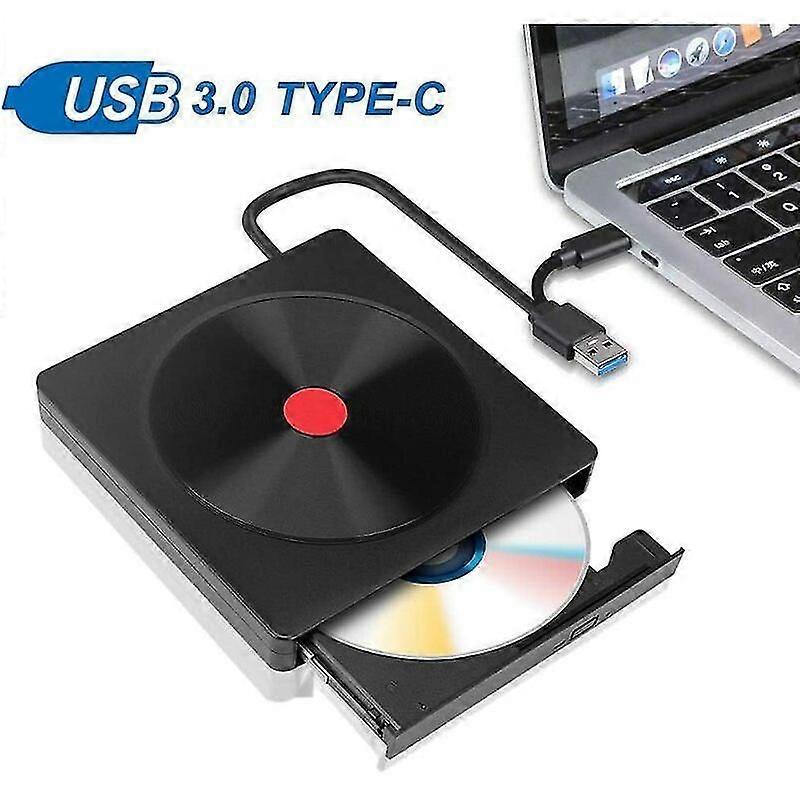 External Dvd Drive, Portable Usb 3.0 And Type C Burner Cd/vcd/dvd/cd-rom Card Reader Usb Dvd Drive For Windows And Mac Ios Desktop Computer