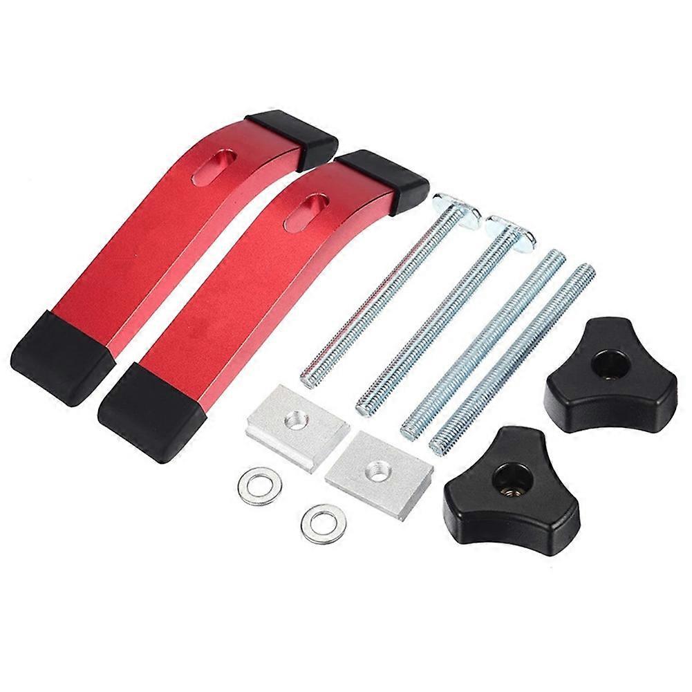 2PCS Press Plate Press Block Saw Wood Press T Slider Handle Chute Hold Down Clamp Table Saw Woodworking Tools