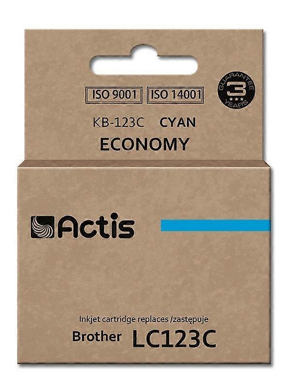Actis Kb-123c Ink (replacement For Brother Lc123c/lc121c; Standard; 10 Ml; Cyan)