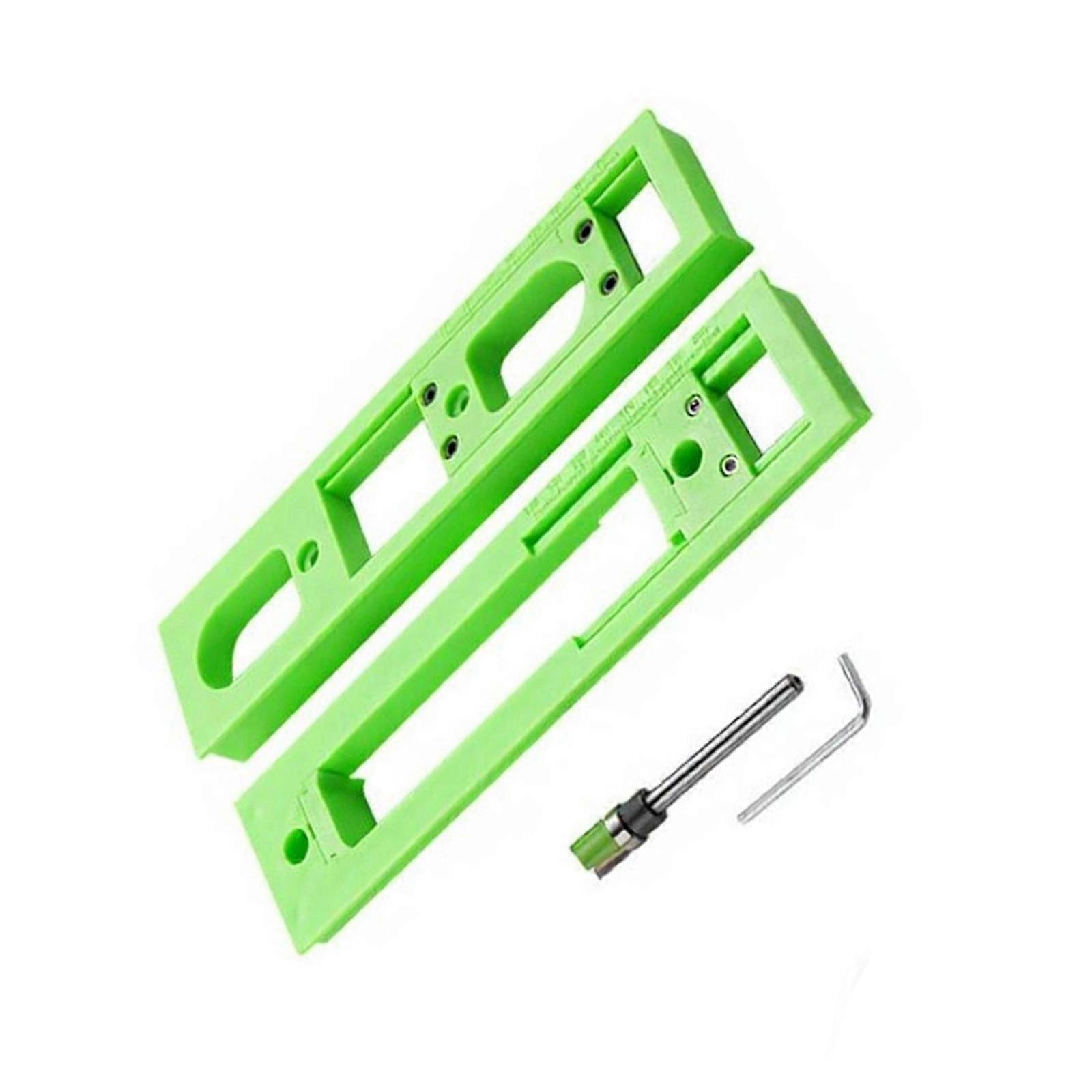 Light Weight Plastic Carpenter Slotting Template Precisions Slotting Tool for Installing Concealed 3D Hinge Enduring Multicolor