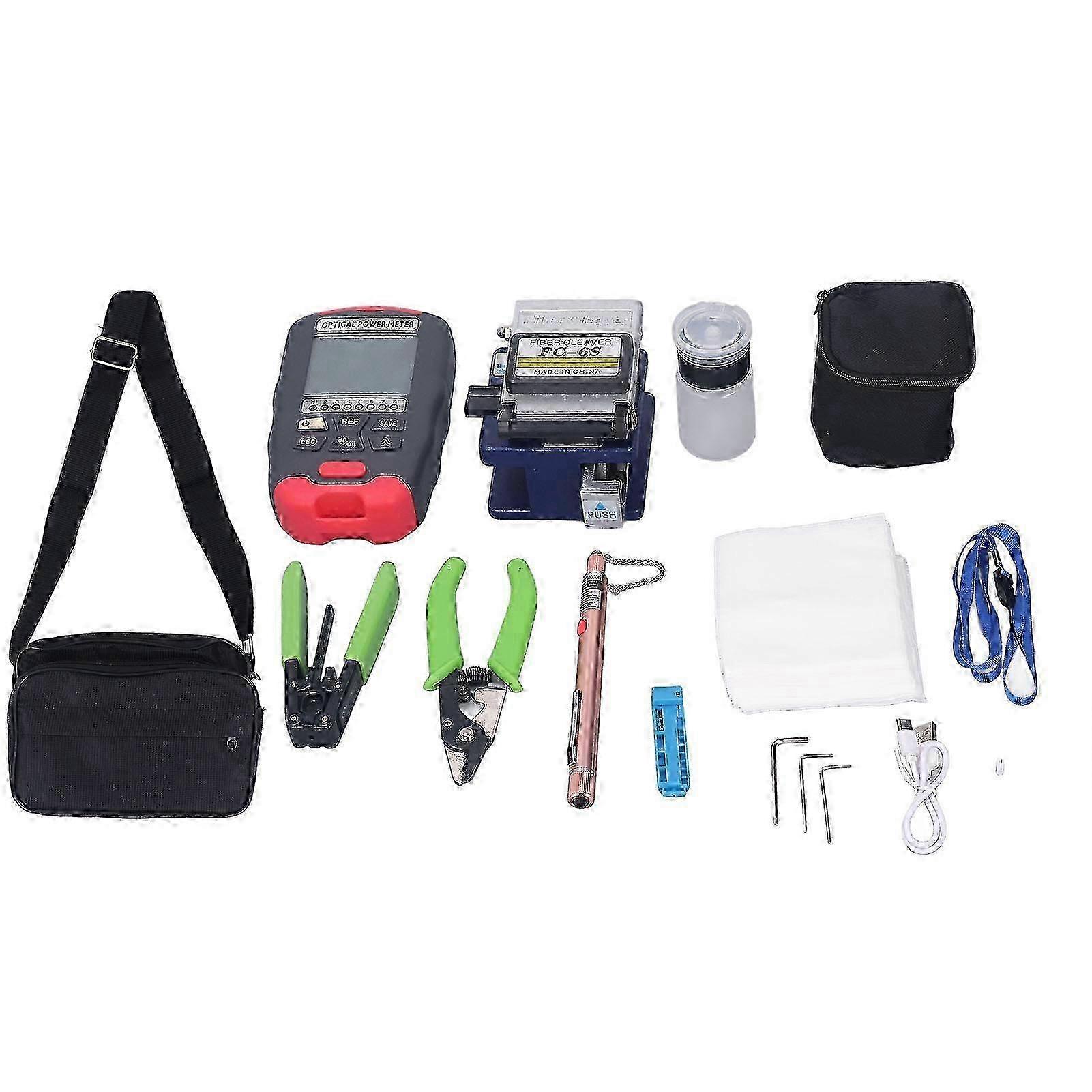 Optic Tool ‑70 To +10dbm Mini Power Meter 50KM Visual Fault Locator Fiber Cleaver FTTH Tools Kit