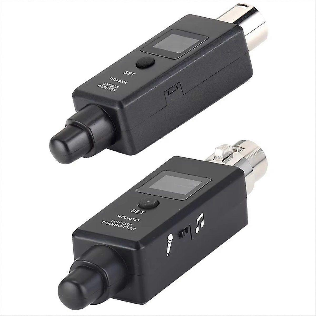 Micro dynamique rechargeable Système sans fil UHF Emetteur Récepteur Micro/Ligne Deux modes pour les tables de mixage Rec