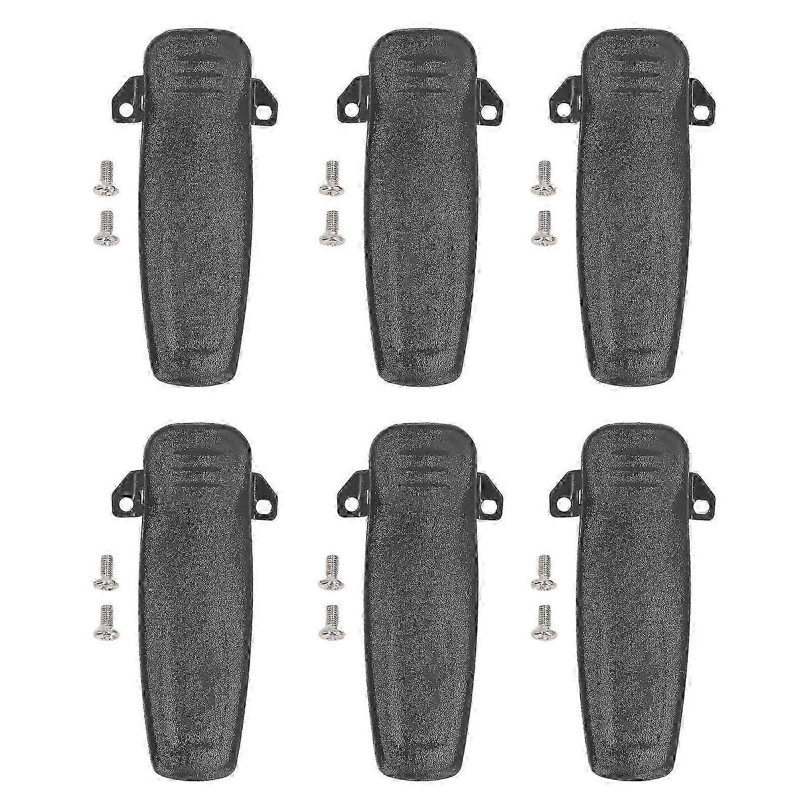 6PCS Intercom Belt Clips Portable Dual Way Talk Radio Clip Replacement for HYT TC‑610 TC‑500S TC‑508 TC‑700 TC‑780