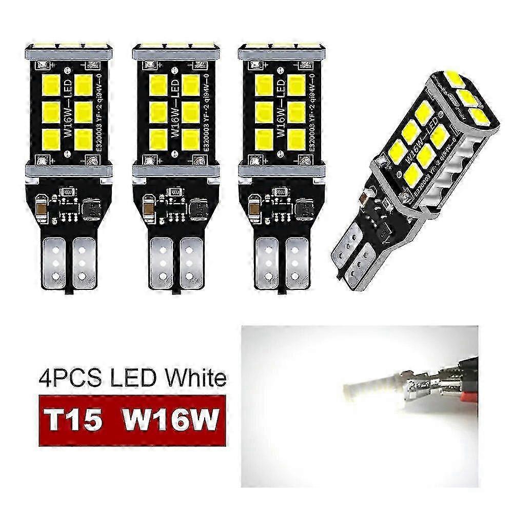 4x Canbus T15 W16w Led Bulbs Reverse Lights 2835smd Car Led Back Up Rear Lamp For Bmw 5 Series E60 E61 F10 F11 F07 Mini Cooper