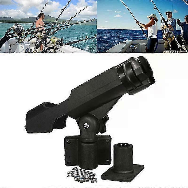 Boat Fishing Accessories Adjustable Versatile Easy To Use Secure Durable Rotatable Rod Holder For Boats Easy-to-use Kayak Fixer