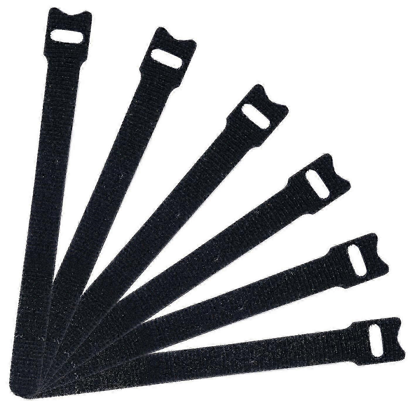 For 50 PCS Reusable Fixing Cable Ties - 6 Inch Microfiber Cloth Hook and Loop Cord Ties for Organizing and Managing Cords