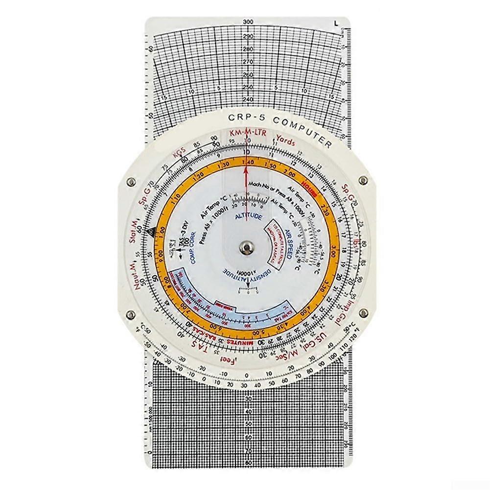 Flight Computer Aviation Plotter Circular Slide Rule For Pilot Training And Ground Speed With Wind Correction