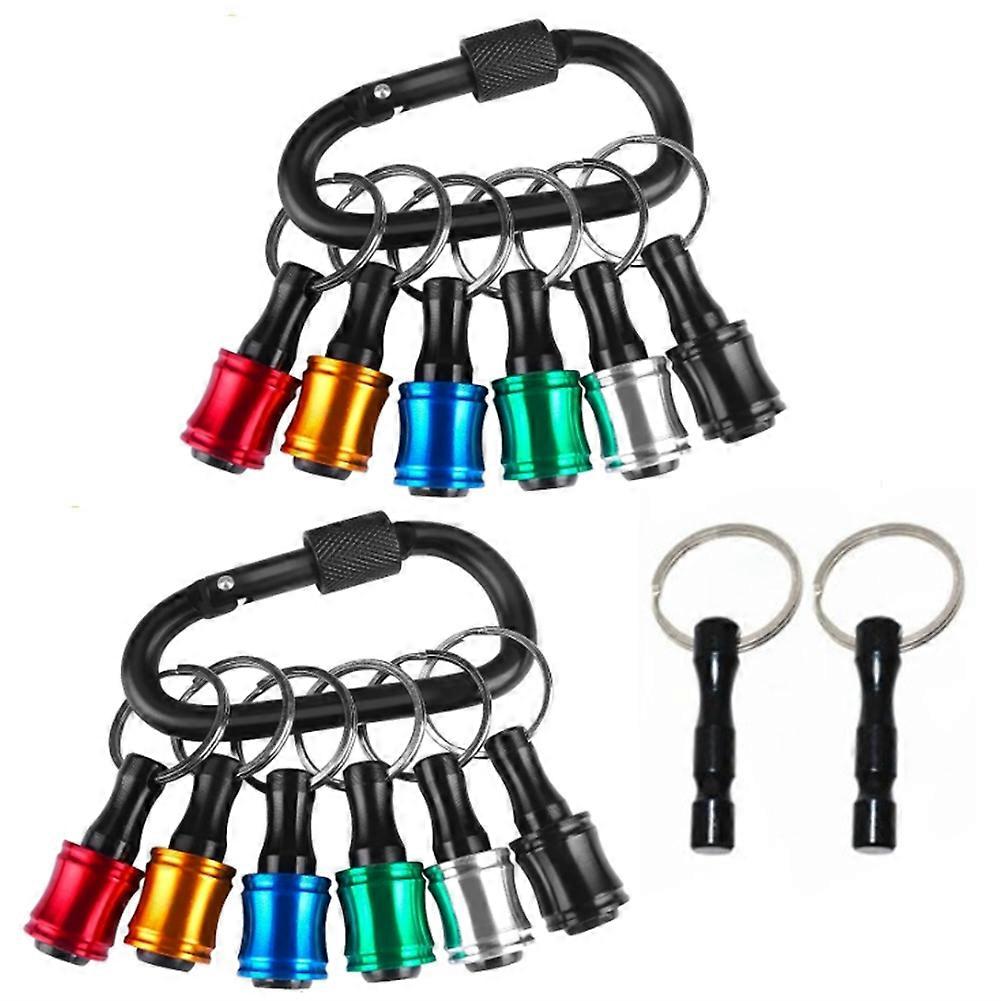 1/4 Inch Hex Bits Holder Keychian, Keychain Extension Bar Screwdriver Bit Holder Socket Adapter