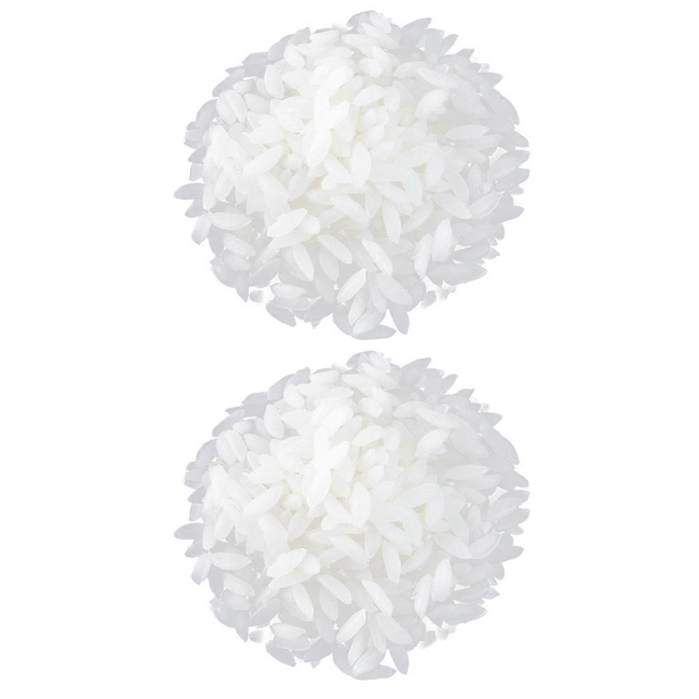 Artificial Rice Artificial Rice Rice Grain Shape Supermarket Display Plastic White Display Model 1 Bag