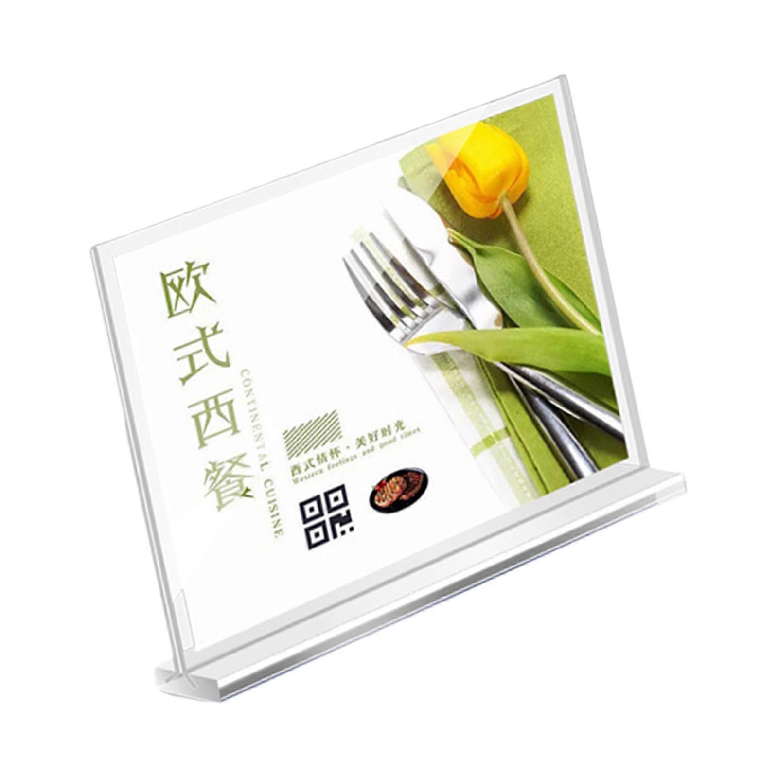 Clear Pull Out Frame With Nonslip Base For Exhibition Halls And Schools Reusable Reusable Desktop Advertisement Holder  3