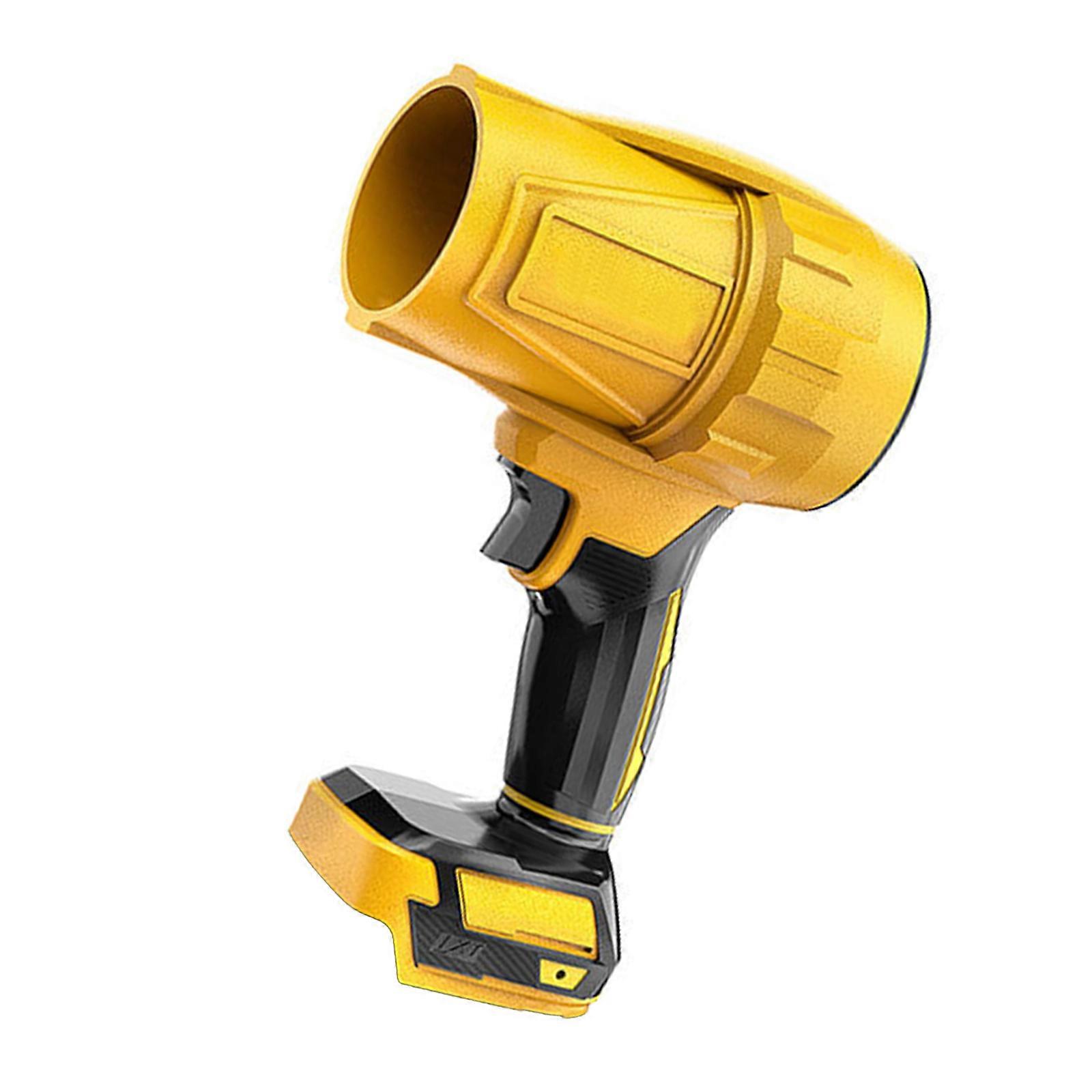 High Stregth 1.35lbs Cordless Blower Machine With 90m/s Airflows For Patio Dust Cleaning  Yellow