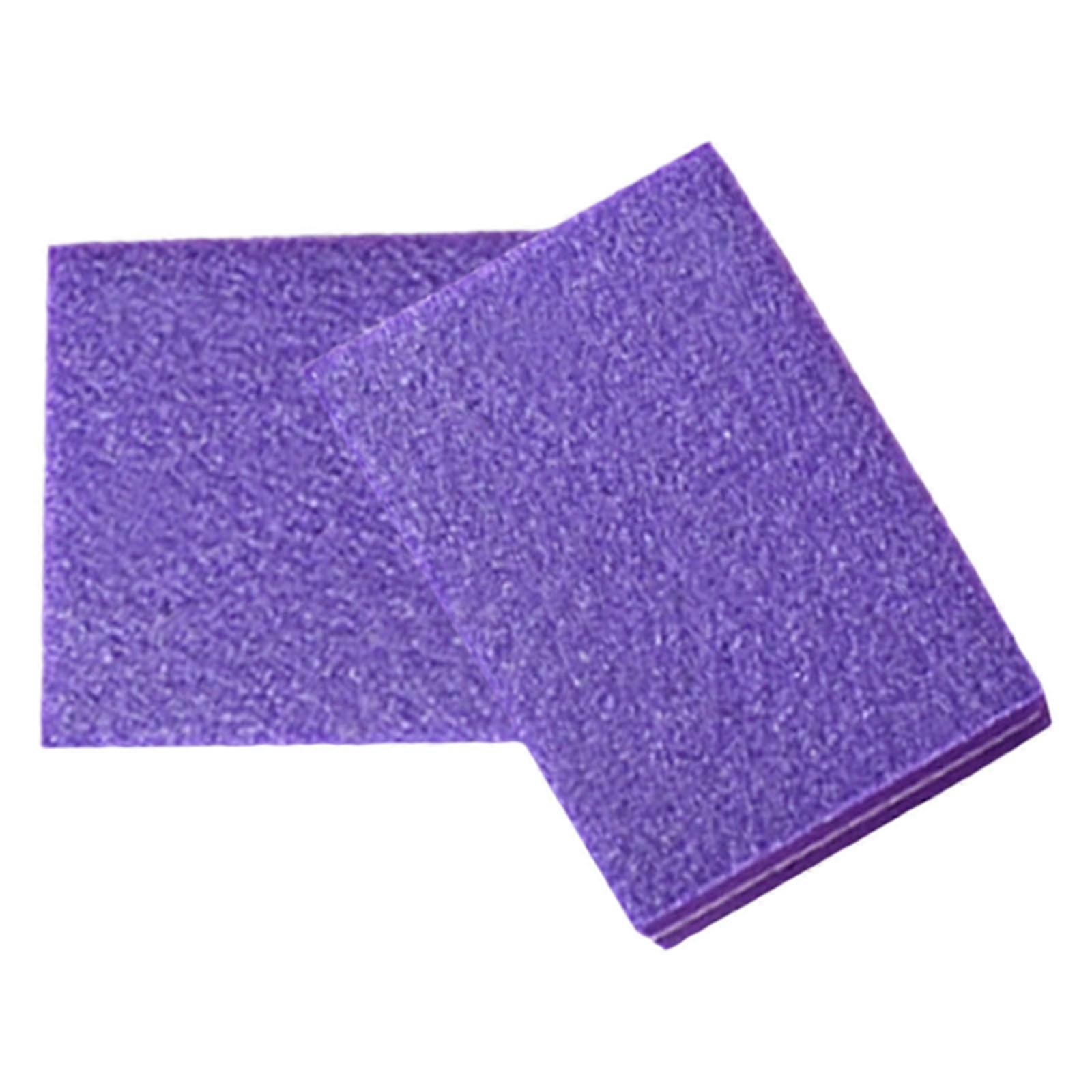 50pcs File With Coarse Fine EVA Material Ideal For Home Salon Travel Use  Purple