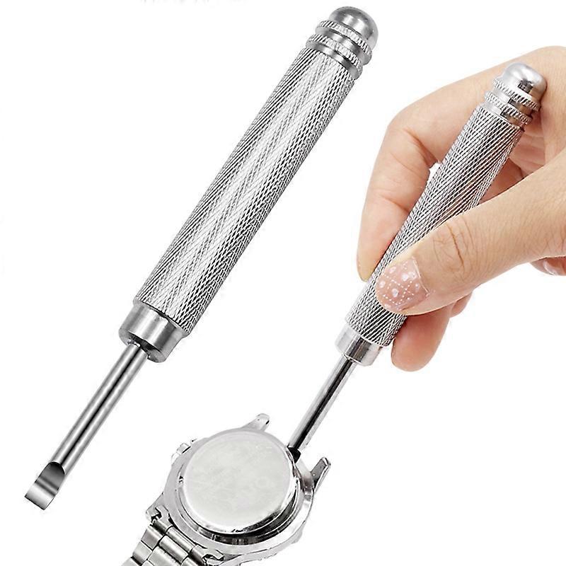 Remover Watch Battery Opener Tools Metal Handle Pry Silver
