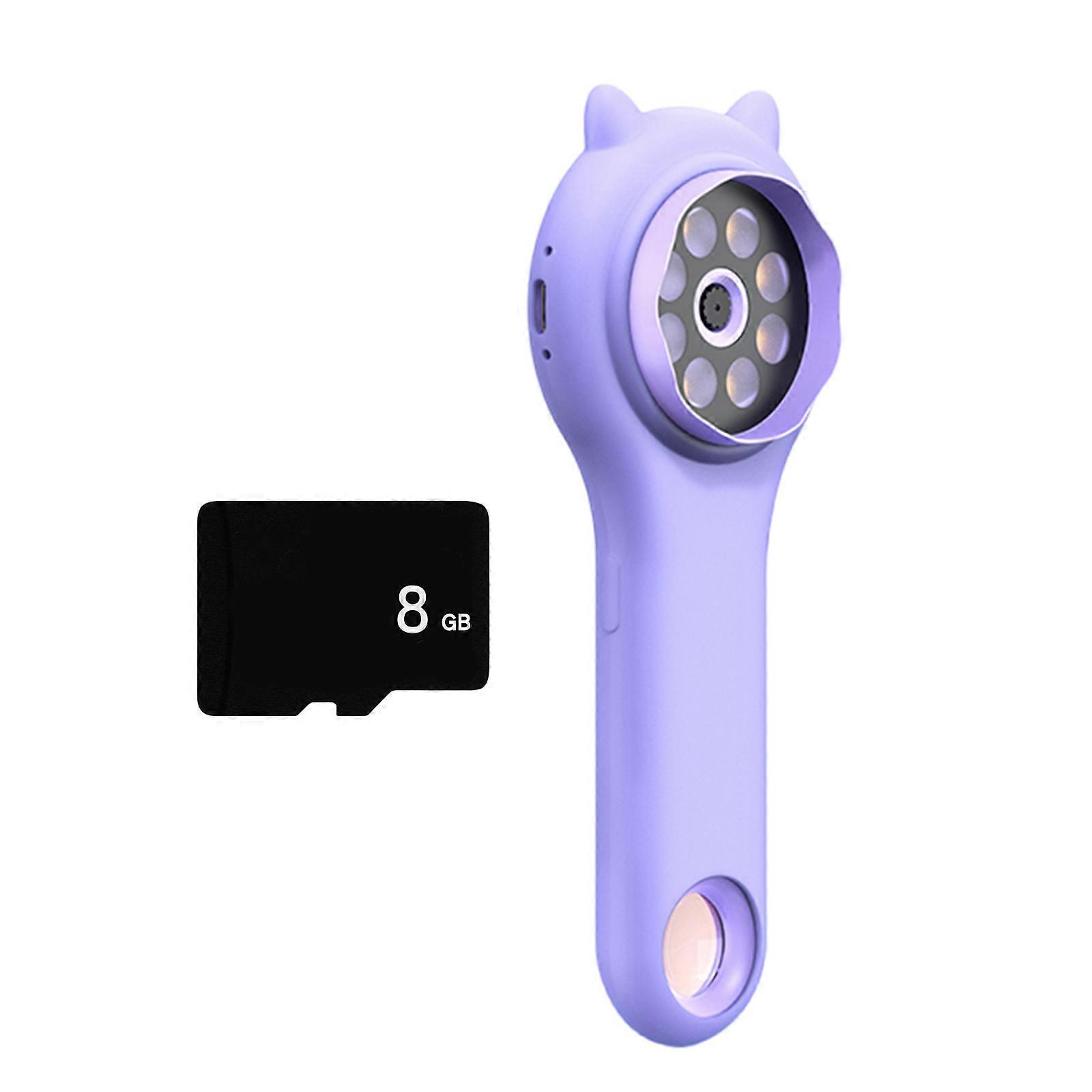 Portable Digital Microscope for Kids with Adjustable LED Light STEM Learning Tool for Explorers Science Educational Toy  Purple