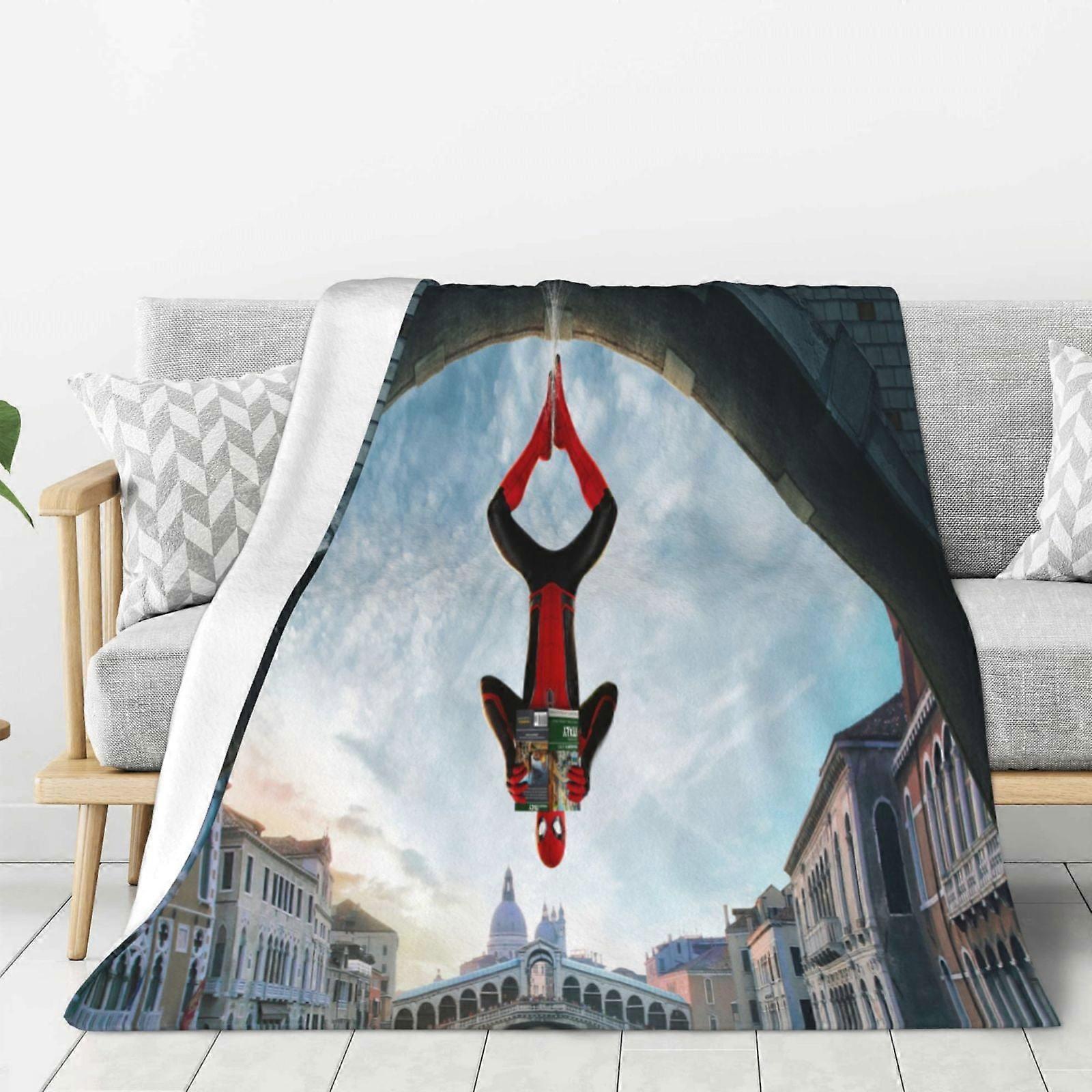 Spider-Man fleecefilt Supermjuk, mysig pläd, barnsängkläder - Supermjuk 100x75 cm