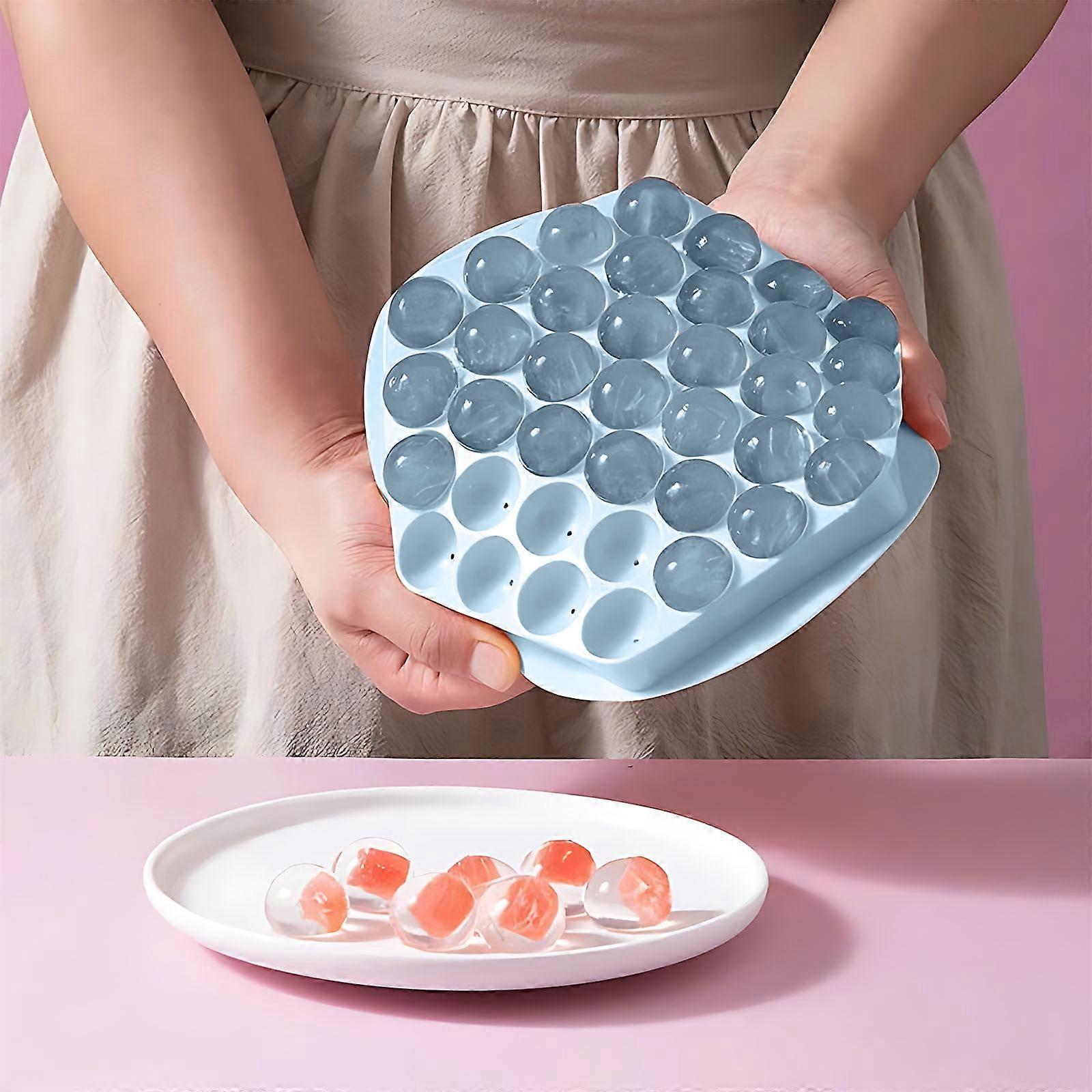 Silicone Ice Ball Molds, Round Ice Cube Trays for Freezer, Ice Cube Maker for Whiskey & Cocktails, Homemade Ice Ball Molds