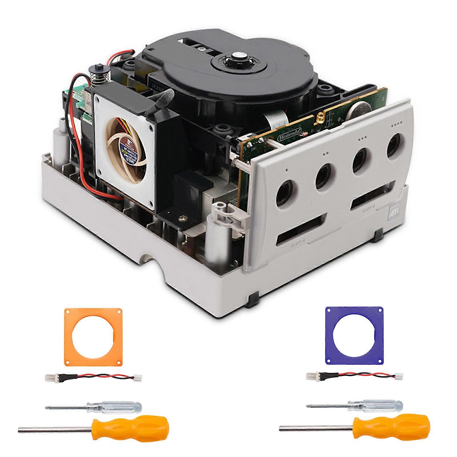 AURORA TRADE Fan Print Mold Set, Non-Deform, Corrosion-Resistant, Easy Install, Sturdy 3D Print Fan Bracket Mod for Gamecube