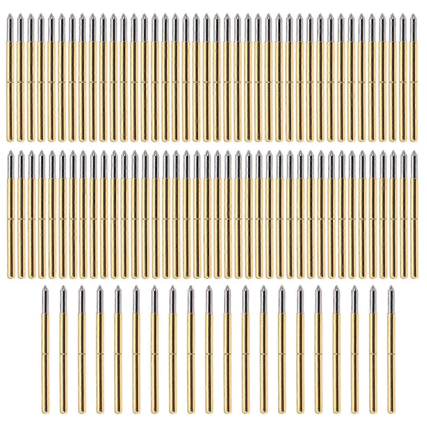 100pcs P125‑B Test Probe 2.0mm Spring Test Detection Probe Pins Brass Pogo Pins