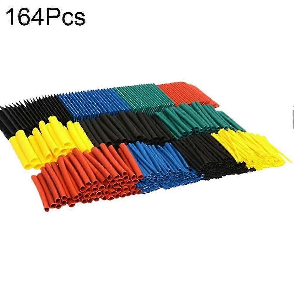 164Pcs Bagged Colored Heat Shrink Tubing