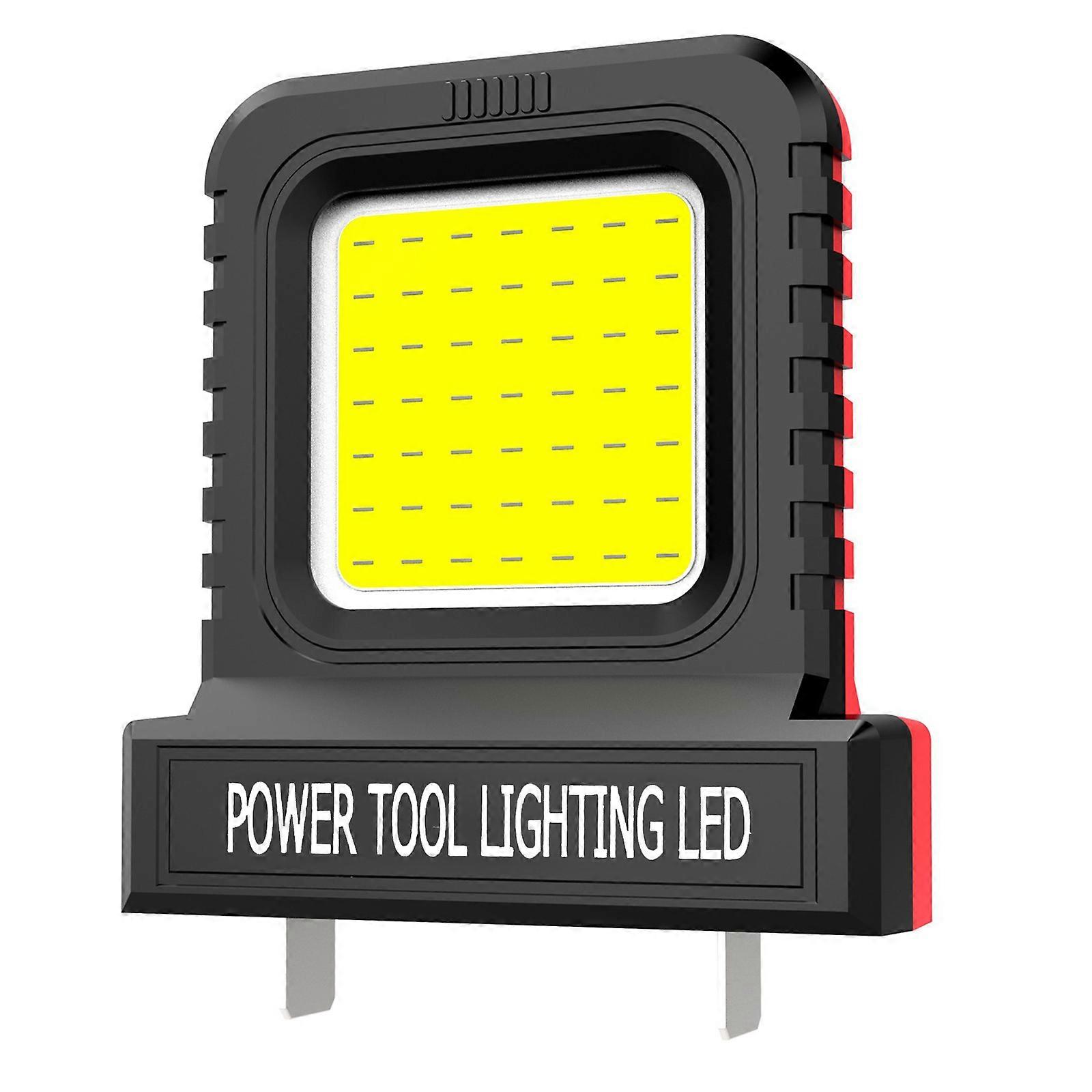 Power Tool LED Light 2 Brightness Level Adjustable Mounting System 21V Electric Tool LED Work Light  Red