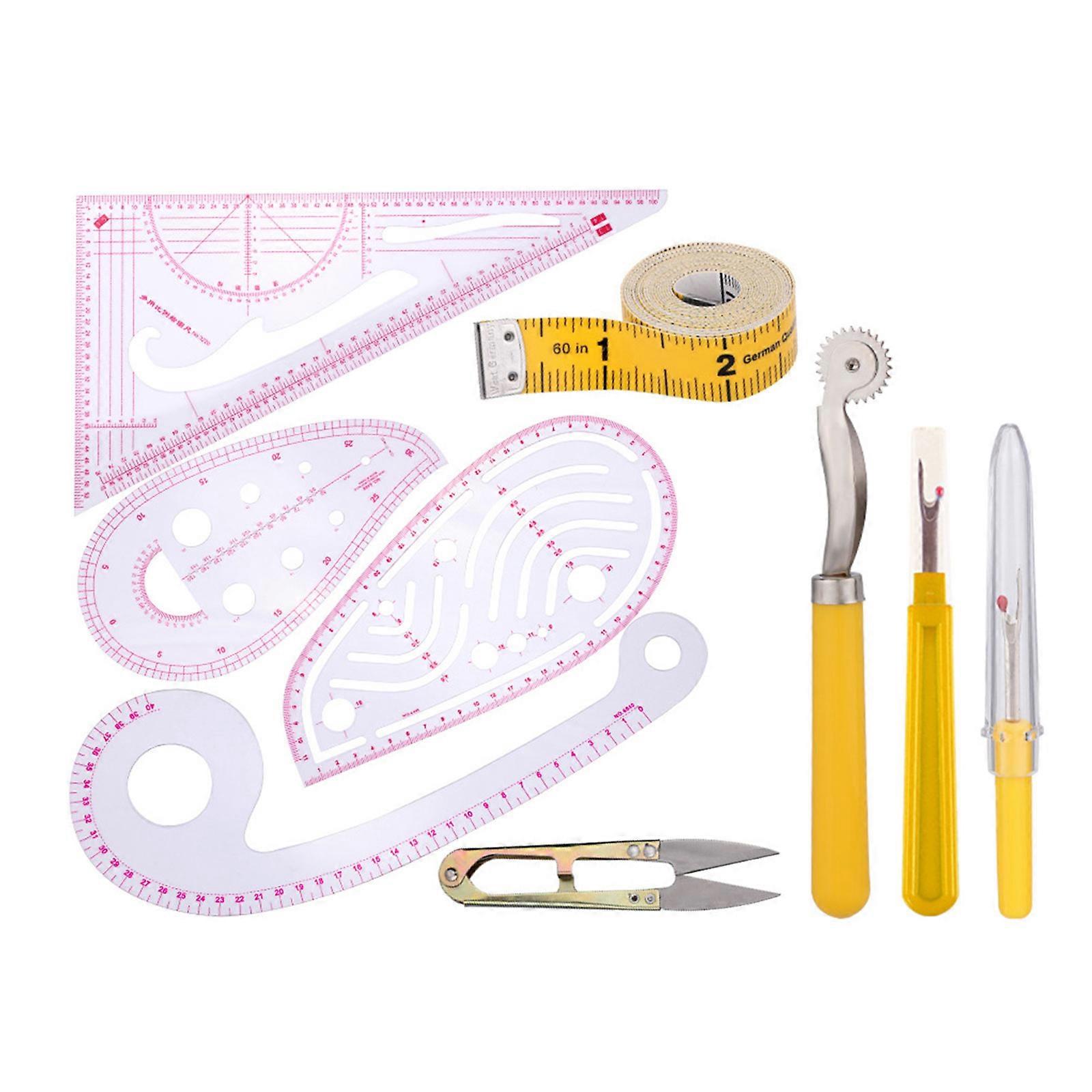 Sewing Ruler Set Curves Ruler for Pattern Maker Hand Clothing Making Sewing Ruler Set for Drawing Craft Sewing Project Multicolor