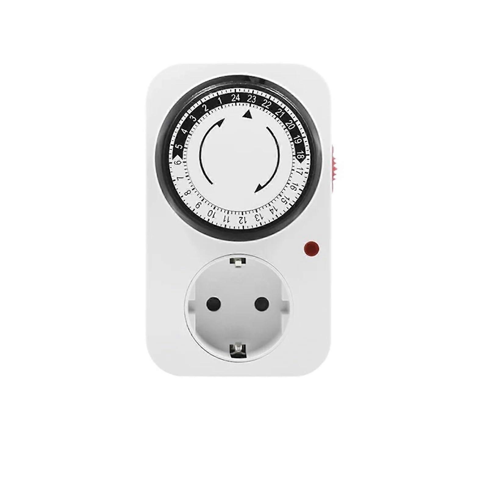 Mechanical Timer Switch 15Min Interval Plug In Outlet Timer for Home Appliances Lights and Hydroponics
