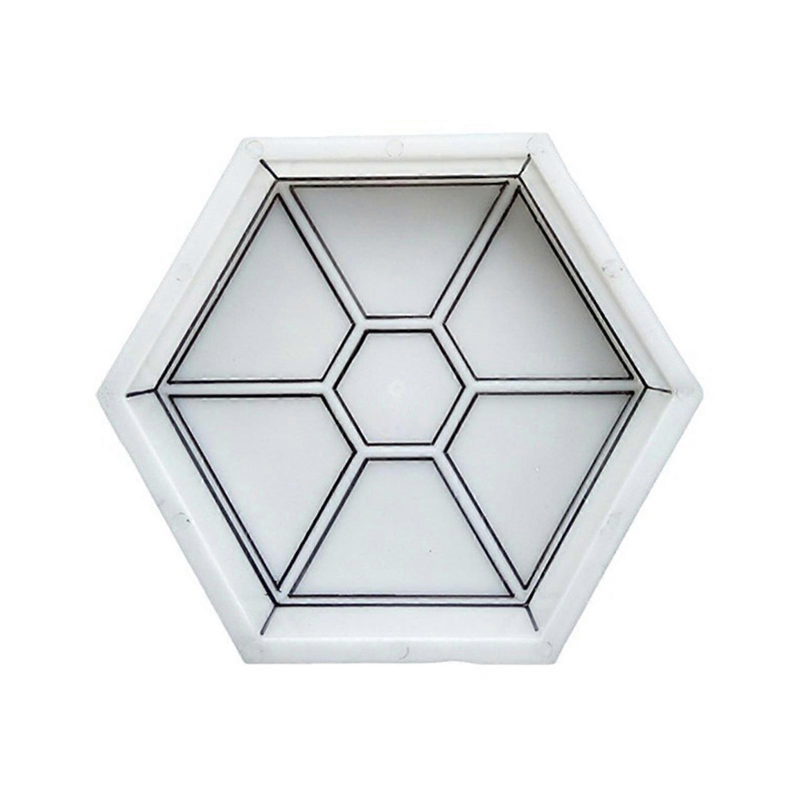 Reusable Creative Hexagonal Concrete Brick Mold Designed For Quick Cleaning And Hassle Less Maintenance In Homes Gardens Multicolor