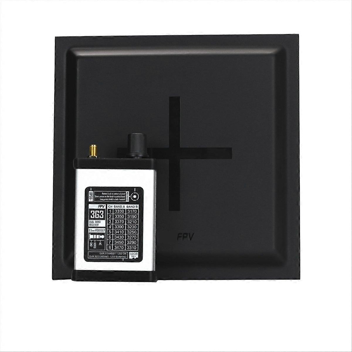 3.3G VRX+15.8dBi プレート アンテナ キット DVR なし RC FPV ドローン用