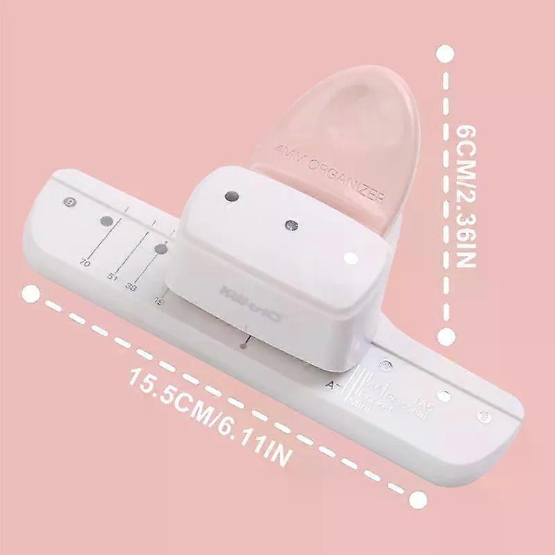 1PC 3 Hole Paper Puncher Loose Leaf Hole Punch Daily Planner Adjustablefor A5 A6 A7 Size 8 Sheet Capacity Notebooks Scrapbooking