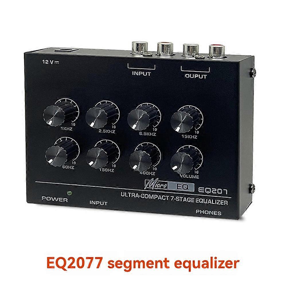 Preamp EQ207 7 Band Equalizers Sound Modifiers DC12V Power Input Audio Mixer EU Plug