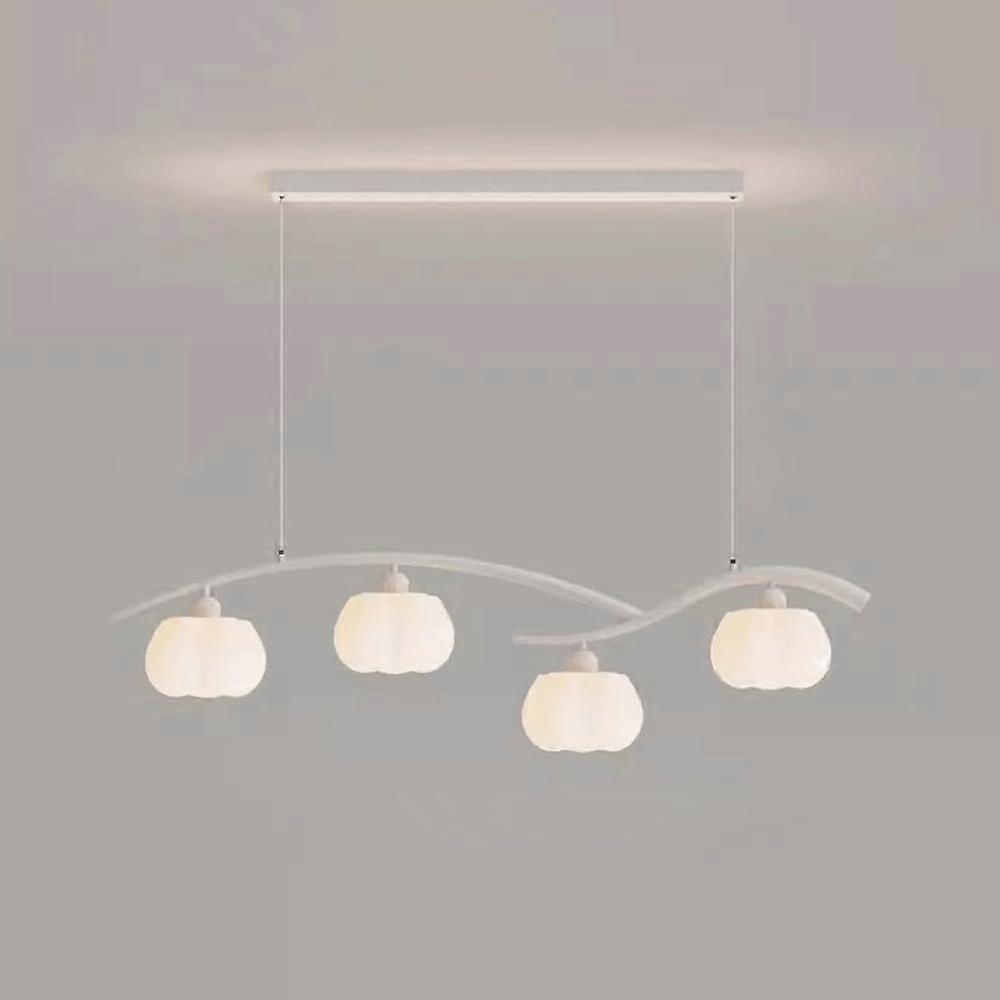 LED Ceiling Light with Adjustable Height, 3 Color Modes, Modern Pendant for Dining Room Kitchen